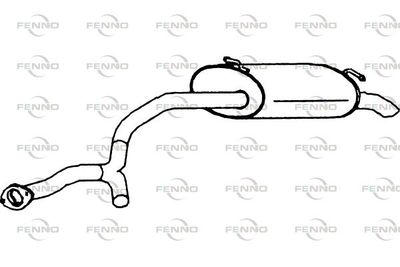 P3047 FENNO Глушитель выхлопных газов конечный