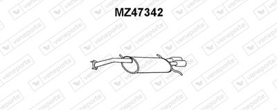 MZ47342 VENEPORTE Глушитель выхлопных газов конечный