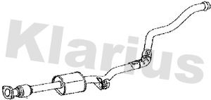 261198 KLARIUS Средний глушитель выхлопных газов