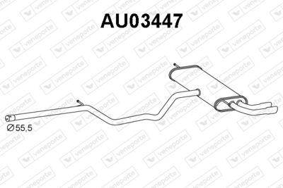 AU03447 VENEPORTE Глушитель выхлопных газов конечный