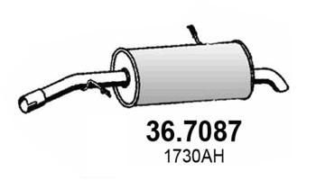 367087 ASSO Глушитель выхлопных газов конечный