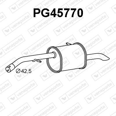 PG45770 VENEPORTE Глушитель выхлопных газов конечный