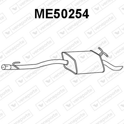 ME50254 VENEPORTE Глушитель выхлопных газов конечный