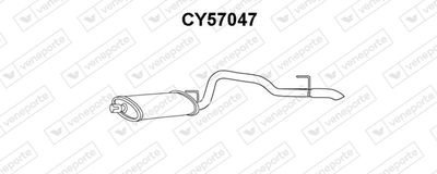 CY57047 VENEPORTE Глушитель выхлопных газов конечный