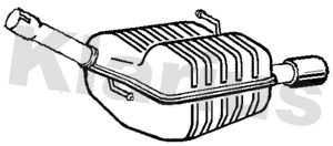 211187 KLARIUS Глушитель выхлопных газов конечный