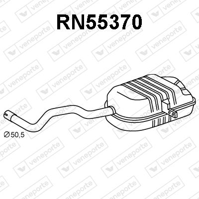 RN55370 VENEPORTE Глушитель выхлопных газов конечный