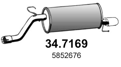 347169 ASSO Глушитель выхлопных газов конечный