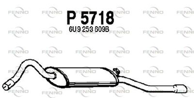 P5718 FENNO Глушитель выхлопных газов конечный