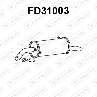 FD31003 VENEPORTE Глушитель выхлопных газов конечный