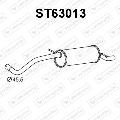 ST63013 VENEPORTE Глушитель выхлопных газов конечный