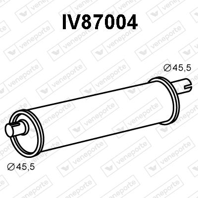 IV87004 VENEPORTE Глушитель выхлопных газов конечный