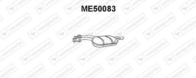 ME50083 VENEPORTE Средний глушитель выхлопных газов