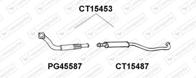 CT15453 VENEPORTE Предглушитель выхлопных газов