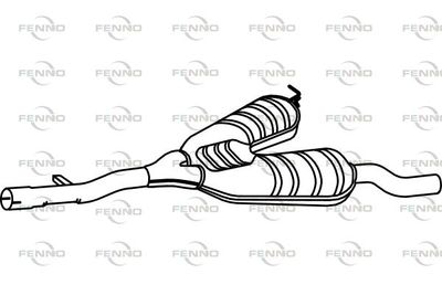 P1568 FENNO Средний глушитель выхлопных газов