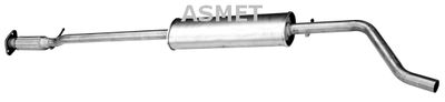 16050 ASMET Средний глушитель выхлопных газов