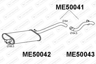 ME50041 VENEPORTE Глушитель выхлопных газов конечный