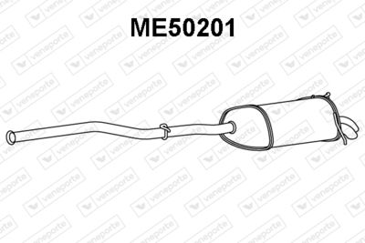 ME50201 VENEPORTE Глушитель выхлопных газов конечный