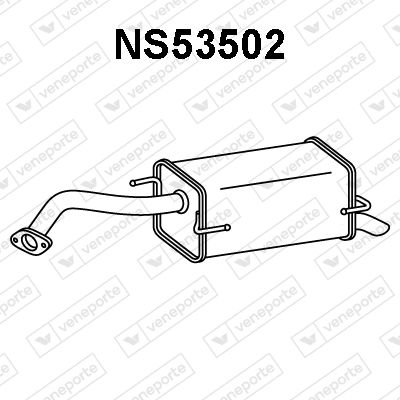 NS53502 VENEPORTE Глушитель выхлопных газов конечный