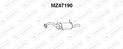 MZ47190 VENEPORTE Глушитель выхлопных газов конечный