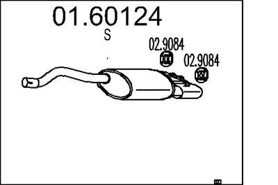 0160124 MTS Глушитель выхлопных газов конечный