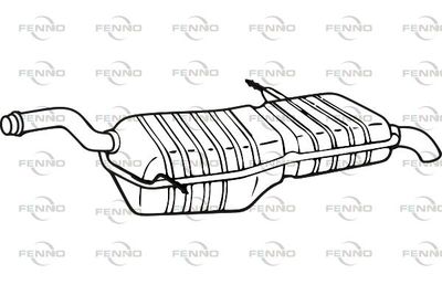 P17051 FENNO Глушитель выхлопных газов конечный