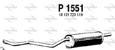 P1551 FENNO Глушитель выхлопных газов конечный