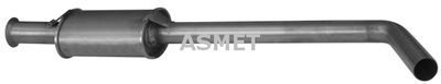 10080 ASMET Средний глушитель выхлопных газов