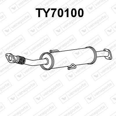 TY70100 VENEPORTE Глушитель выхлопных газов конечный