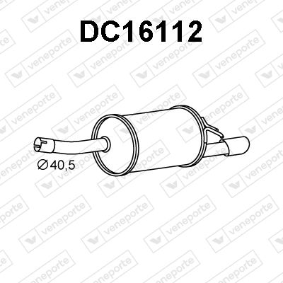 DC16112 VENEPORTE Глушитель выхлопных газов конечный