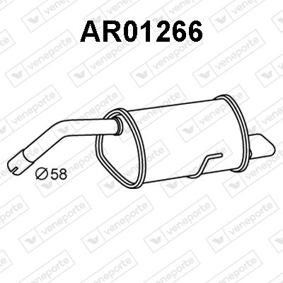 AR01266 VENEPORTE Глушитель выхлопных газов конечный