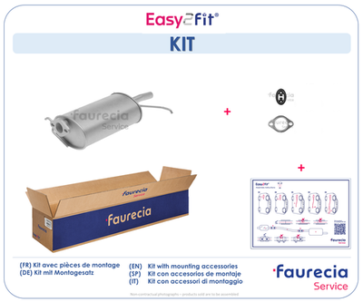 FS23001 Faurecia Глушитель выхлопных газов конечный