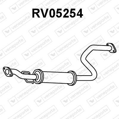 RV05254 VENEPORTE Предглушитель выхлопных газов