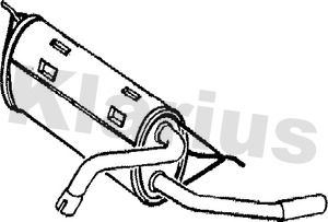 230292 KLARIUS Глушитель выхлопных газов конечный