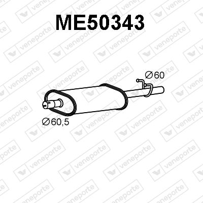 ME50343 VENEPORTE Глушитель выхлопных газов конечный