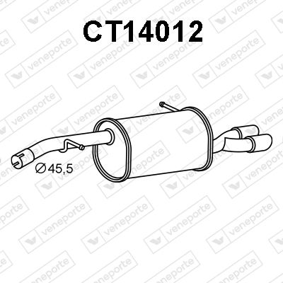 CT14012 VENEPORTE Глушитель выхлопных газов конечный