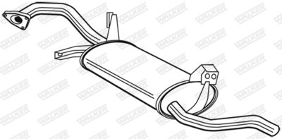 22743 WALKER Глушитель выхлопных газов конечный