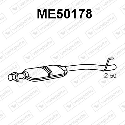 ME50178 VENEPORTE Предглушитель выхлопных газов