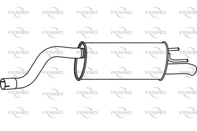 P43092 FENNO Глушитель выхлопных газов конечный
