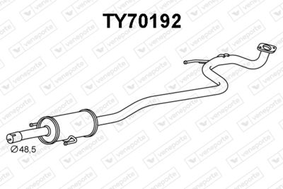 TY70192 VENEPORTE Предглушитель выхлопных газов