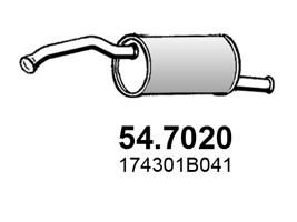 547020 ASSO Глушитель выхлопных газов конечный