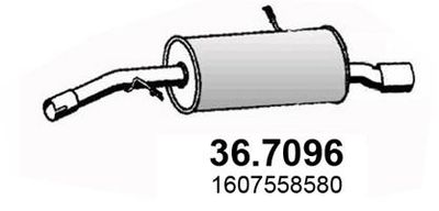 367096 ASSO Глушитель выхлопных газов конечный