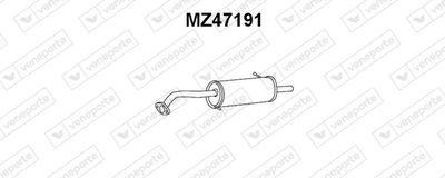 MZ47191 VENEPORTE Глушитель выхлопных газов конечный