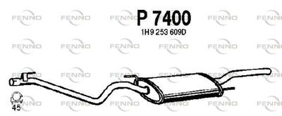 P7400 FENNO Глушитель выхлопных газов конечный