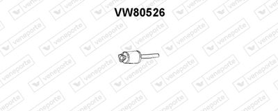 VW80526 VENEPORTE Предглушитель выхлопных газов