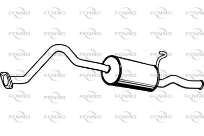 P2958 FENNO Глушитель выхлопных газов конечный