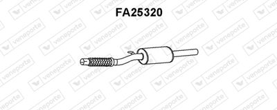 FA25320 VENEPORTE Средний глушитель выхлопных газов