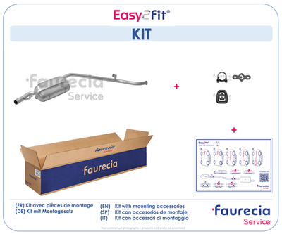 FS25012 Faurecia Глушитель выхлопных газов конечный