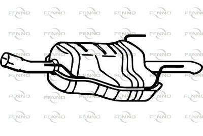 P4583 FENNO Глушитель выхлопных газов конечный