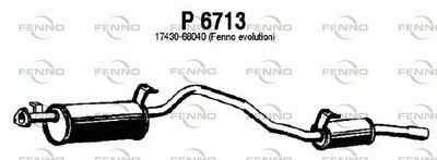 P6713 FENNO Глушитель выхлопных газов конечный