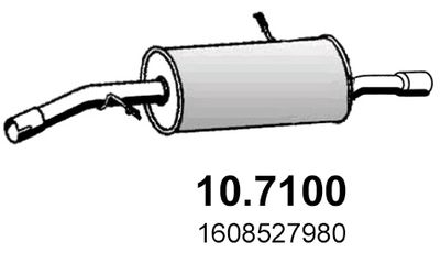 107100 ASSO Глушитель выхлопных газов конечный